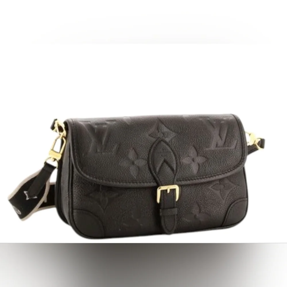 Louis Vuitton Black Empreinte Leather Diane NM Bag